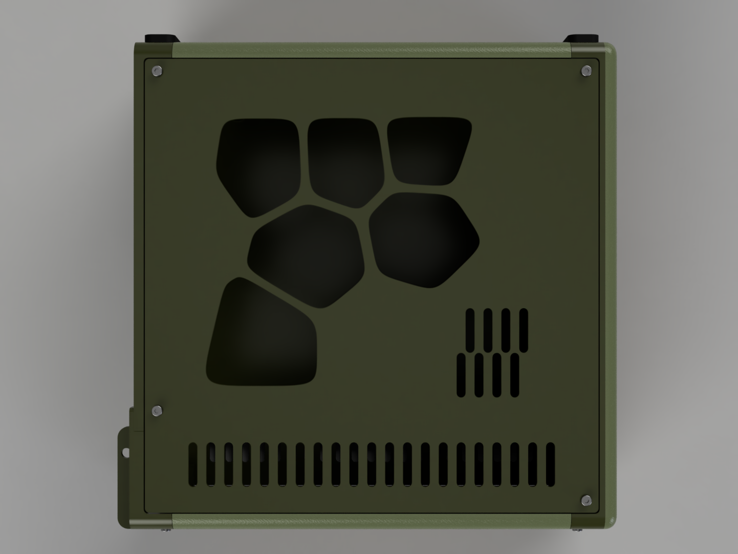 Catapult.LP4 3D Printed 4.0L ITX PC Case - Military Edition