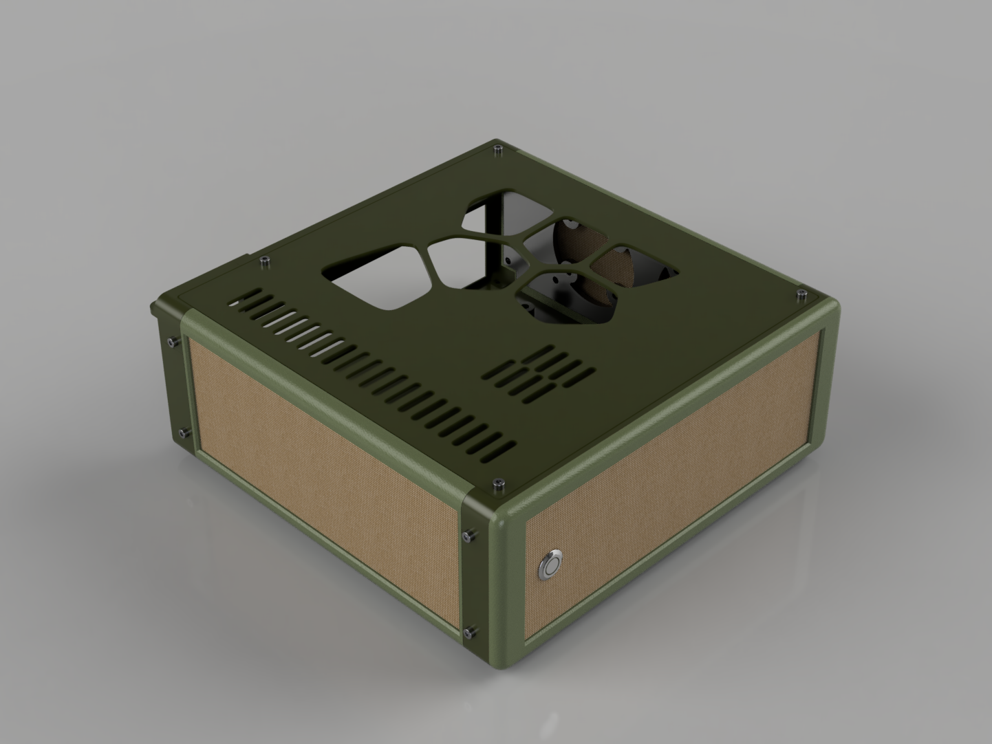 Catapult.LP4 3D Printed 4.0L ITX PC Case - Military Edition